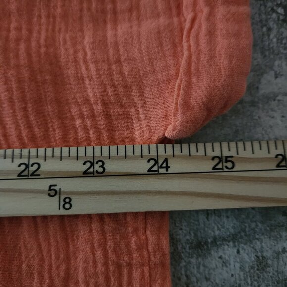 Zenana Orange Oversized Mini Dress Cuffed Sleeve size Medium NWOT - Picture 6 of 7